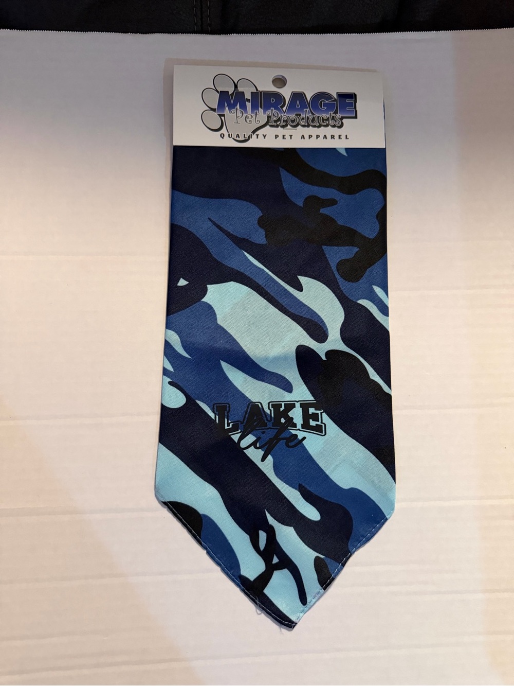 Mirage Blue Camouflage Dog Bandana - Lake Life